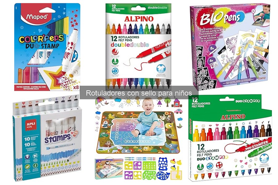 Tipos de rotuladores con sello para niños: Guía completa