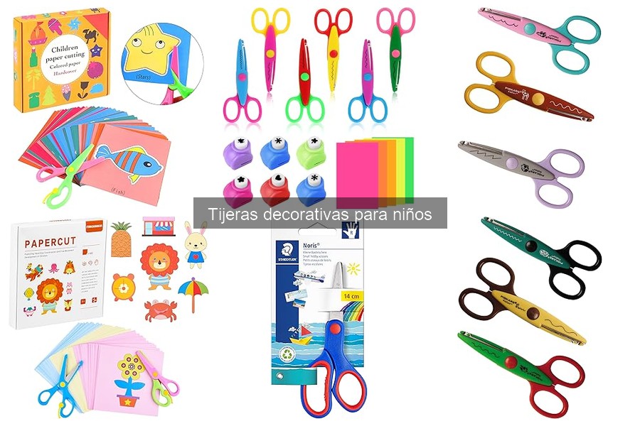 Tipos de tijeras decorativas para niños: guía completa