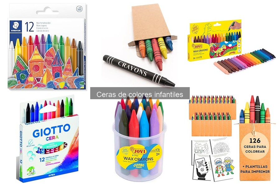 Todo sobre las ceras de colores infantiles: características y usos