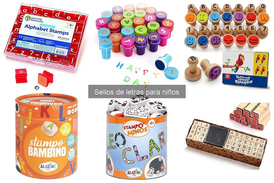 Todo sobre los sellos de letras para niños: usos y beneficios