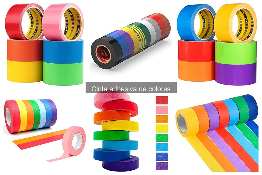Tutoriales creativos con cinta adhesiva de colores