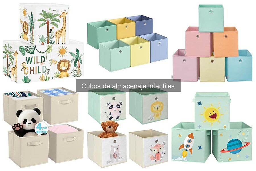 Uso creativo de cubos de almacenaje para actividades infantiles