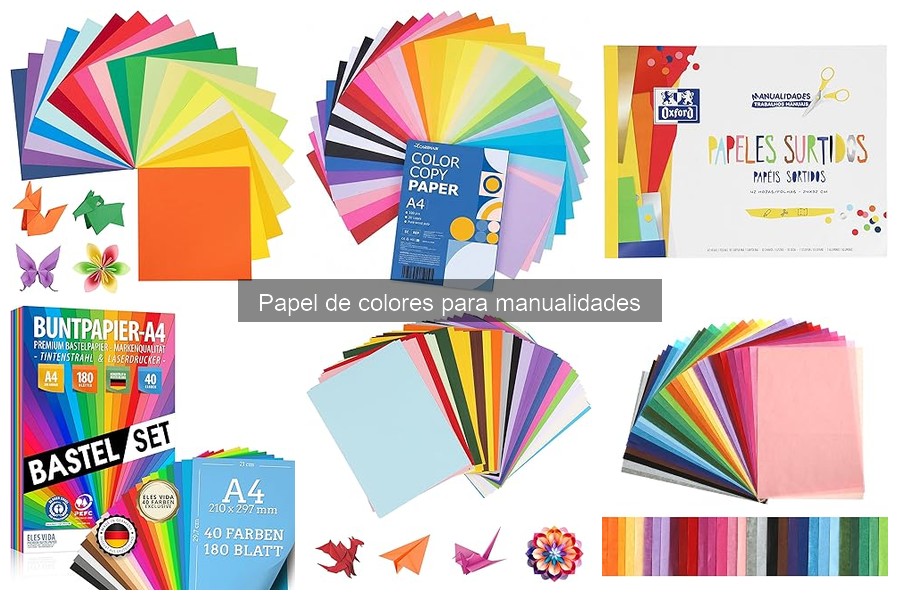 Usos creativos del papel de colores en manualidades