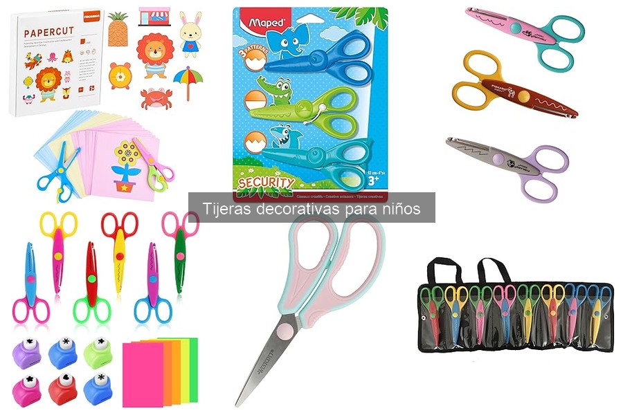 Ventajas de las tijeras decorativas en manualidades infantiles