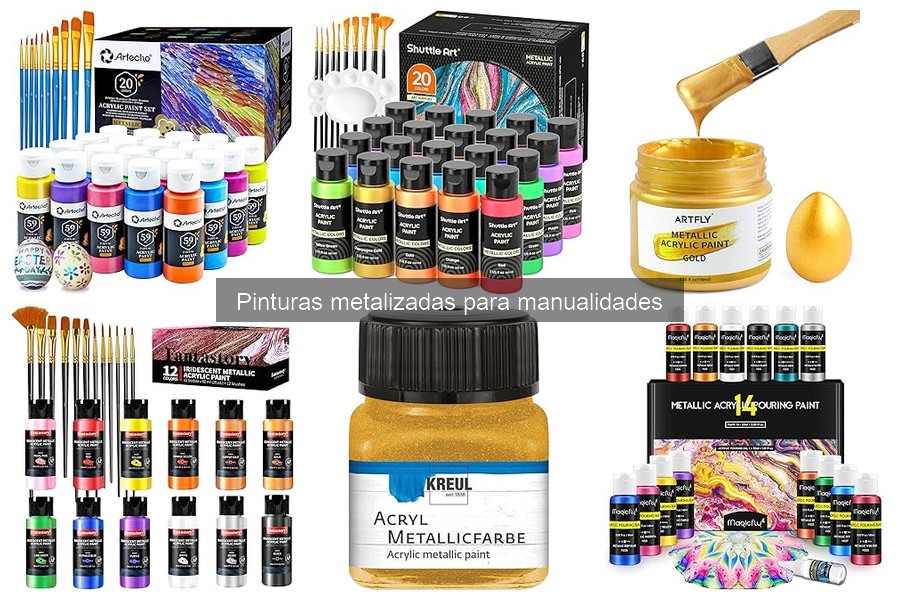 Ventajas de usar pinturas metalizadas en manualidades