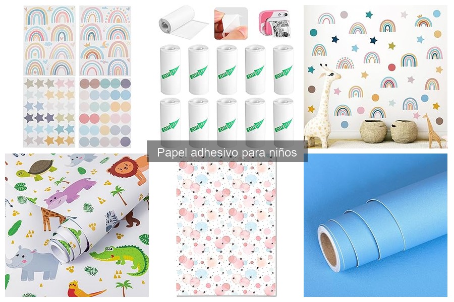 Ventajas del papel adhesivo en actividades creativas infantiles