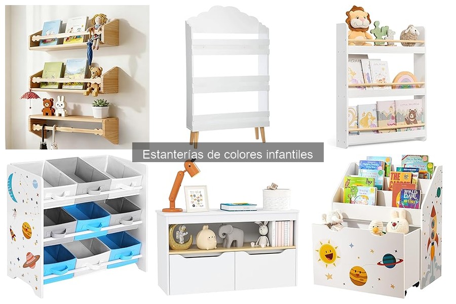 Ventajas y desventajas de las estanterías de colores infantiles
