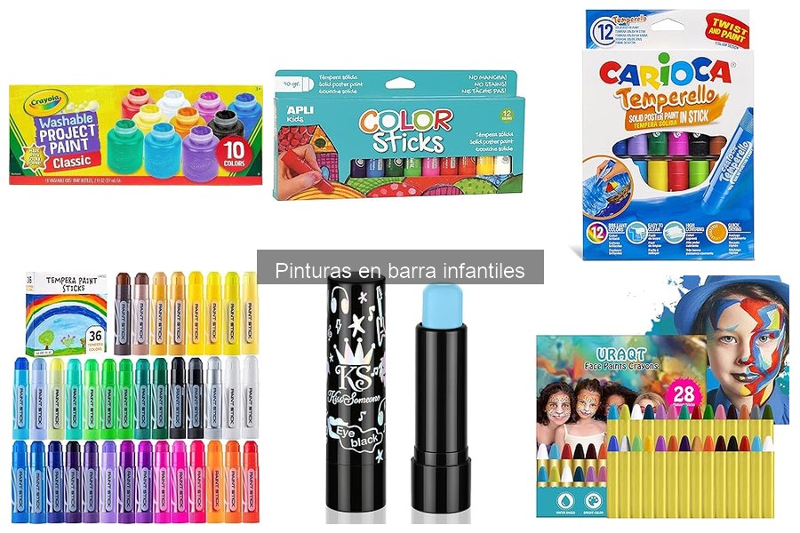 Ventajas y desventajas de las pinturas en barra infantiles